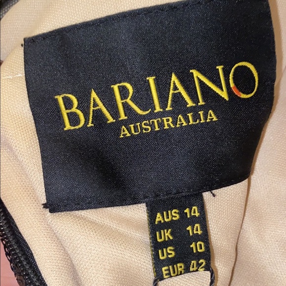 Bariano Dianne Scoop Pattern Sequin Gown - Picture 14 of 14